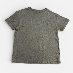 POLO RALPH LAUREN Men’s Classic Fit Jersey Short Sleeve Pocket T-Shirt Grey Med